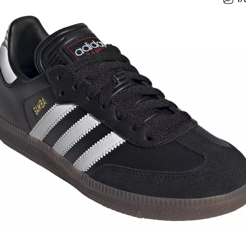 adidas Kids Samba Shoes - Black and Silver